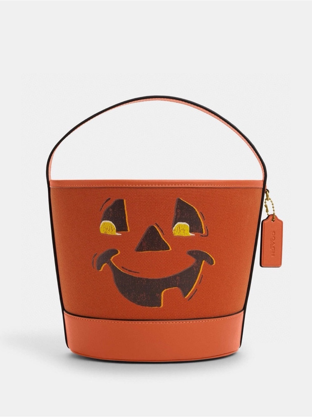 Coach Trick Or Treat Bucket With Halloween Pumpkin